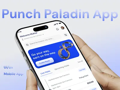 Punch paladin logistics app animation app ui delivery design fintech graphic design logistics mobile app mobile design mobile ui route saas ui ui design uiux uiux design