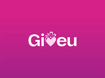 Giveu logo design brand branding design gift graphic design heart icon logo logotype present symbol