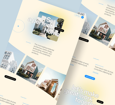 House Architecture Landing Page architecture design housearchitecture landingpage ui uidesign ux uxdesign webdesign