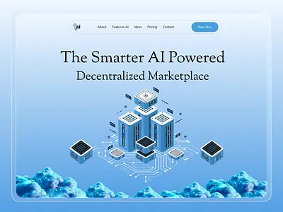 Smarter AI Powered Decentralized Marketplace ai ai fintech app ai fintech website ai hero section ai landing page ai native payments ai payment website ai platform ai product ai product design ai product ui artificial intelligence crm platform crypto ai hero section landing page design minimal saas landing page smarter ai powered uiux