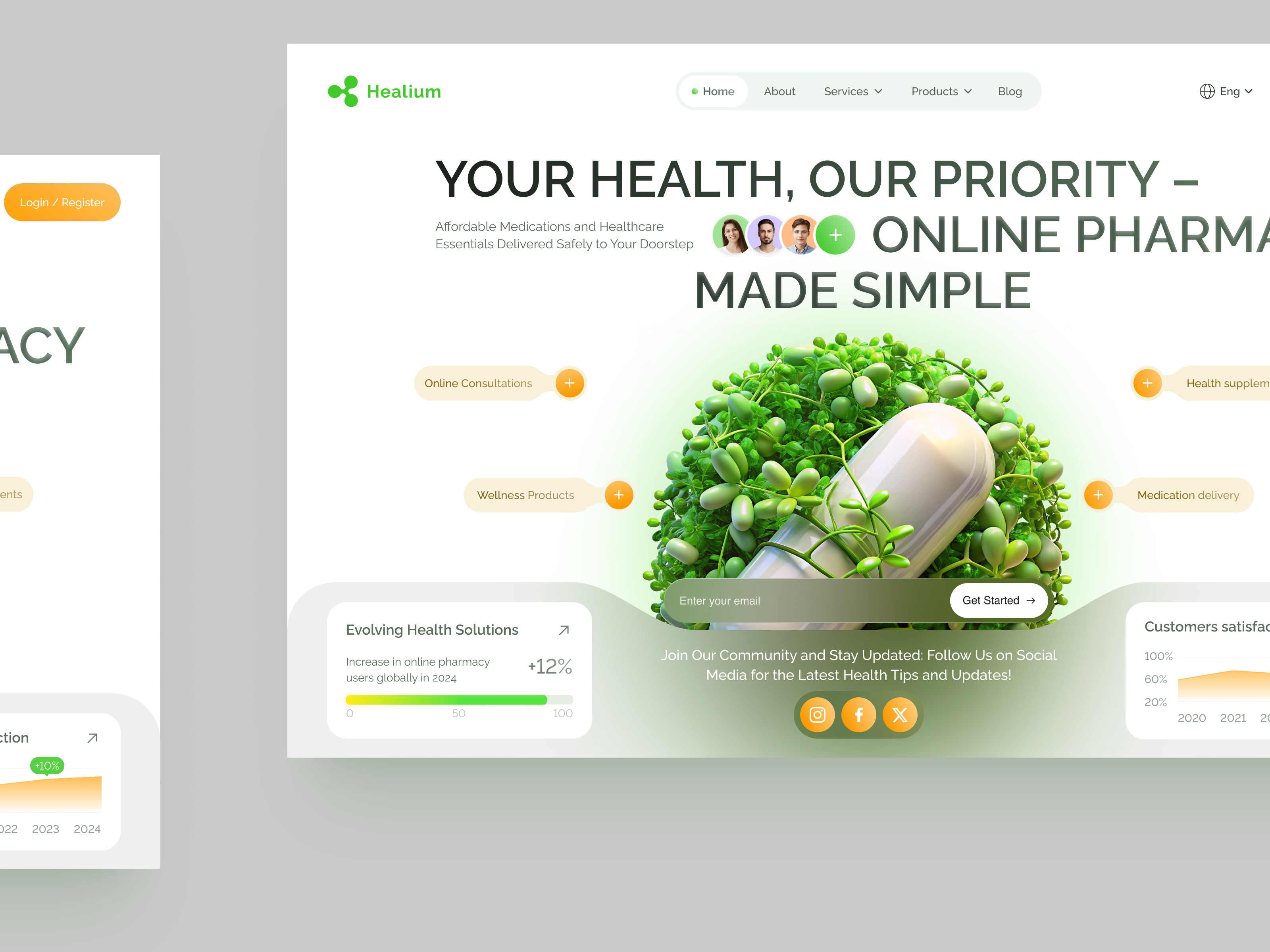 UI-UX for Healthcare design interface product service startup ui uiux ux web website