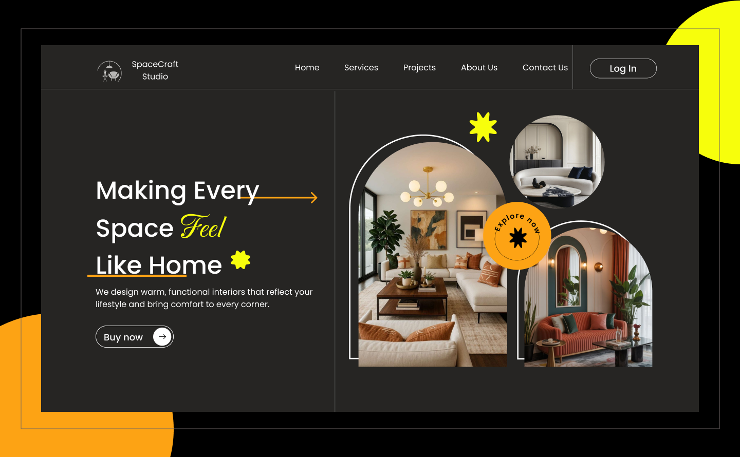 Interior Design Landing Page figma interiordesign modernui ui uidesign webdesign