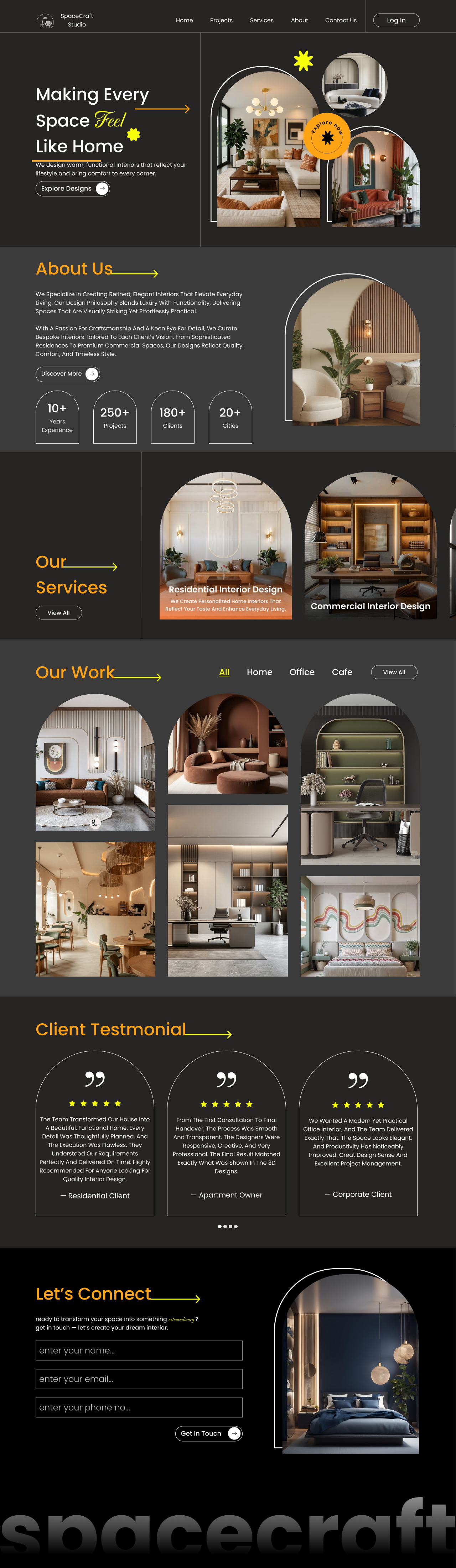 Interior Design Landing Page by Drashti Goswami on Dribbble