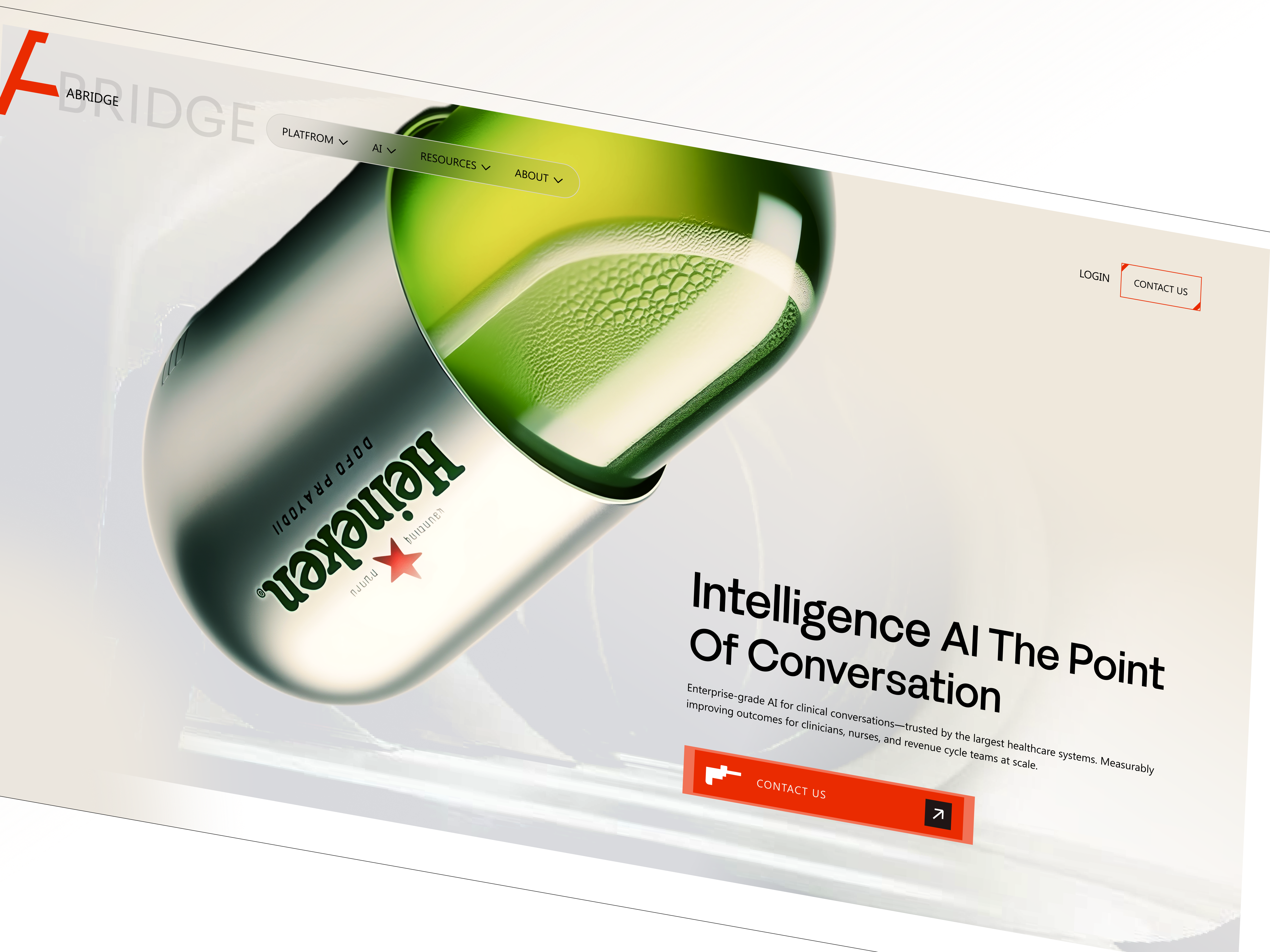 AI Meets Medical Design ai assistant ai landing page ai platform clinical ai clinical documentation clinical workflows conversational ai generative ai healthcare ai medical notes realtime ai web design