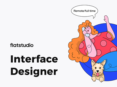 Join Flatstudio as a Interface Designer hiring hiringdesigner hiringinterfacedesigner hiringnow hiringui interfacedesignerhiring wearehiring