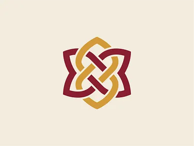 An infinity star knot. Simple, minimalist and abstract logo knot logo star logo unique logo