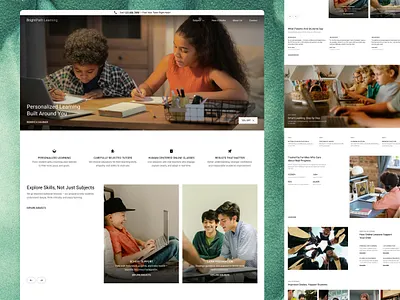Tutoring Service Landing Page UI/UX — Clean & Modern EdTech conversiondesign edtech edtechdesign educationwebsite landingpage landingpagedesign modernwebdesign onlinetutoring saas saaslandingpage tutoringwebsite ui uidesign ux web webdesign website websiteui websiteux