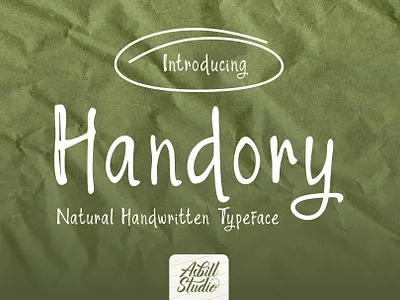 Handory – Natural Handwritten Typeface branding font graphic design handwritten logo script typeface typography
