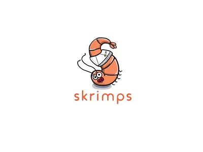 Skrimps Logo Animation animatedlogo animation baby logo logo animation motion graphics running skrimp