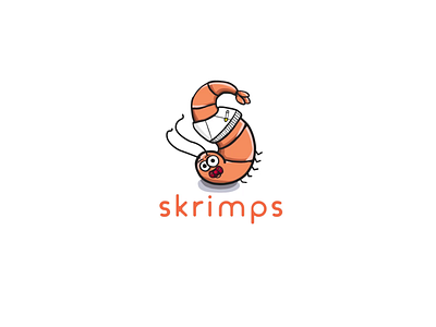 Skrimps Logo Animation animatedlogo animation baby logo logo animation motion graphics running skrimp