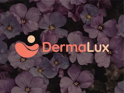 A modern and flat feminine logo. Skincare, spa, salon, cosmetics cosmetics logo dermatology logo elegant logo skincare logo unique logo