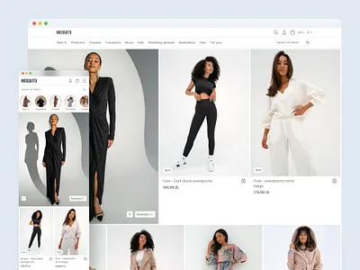 Mosquito - Responsive E-commerce Homepage Refresh ecommerce fashion homepage responsivedesign ui ux webdesign