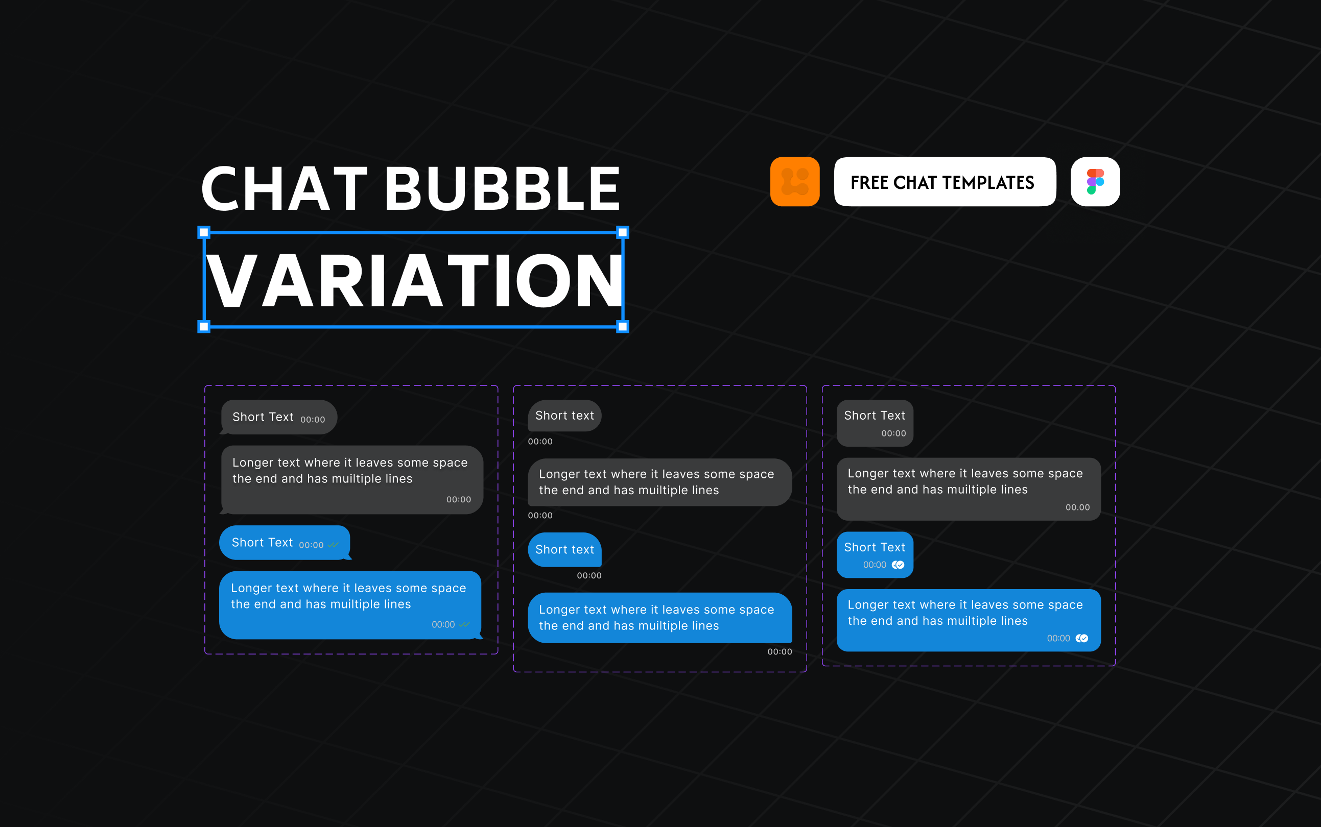 Chat Bubble Variations ai chat app branding bu chat chat bubble chat bubble design chat ui chatgpt design message ui ui