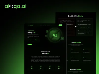 Aloqa.ai - AI Calling System aicalling aiproduct artificialintelligenece automation inboundoutboundcalls leadengagemen martautomation productdesign saas techinnovation uidesign uiux uxdesign websitedesign