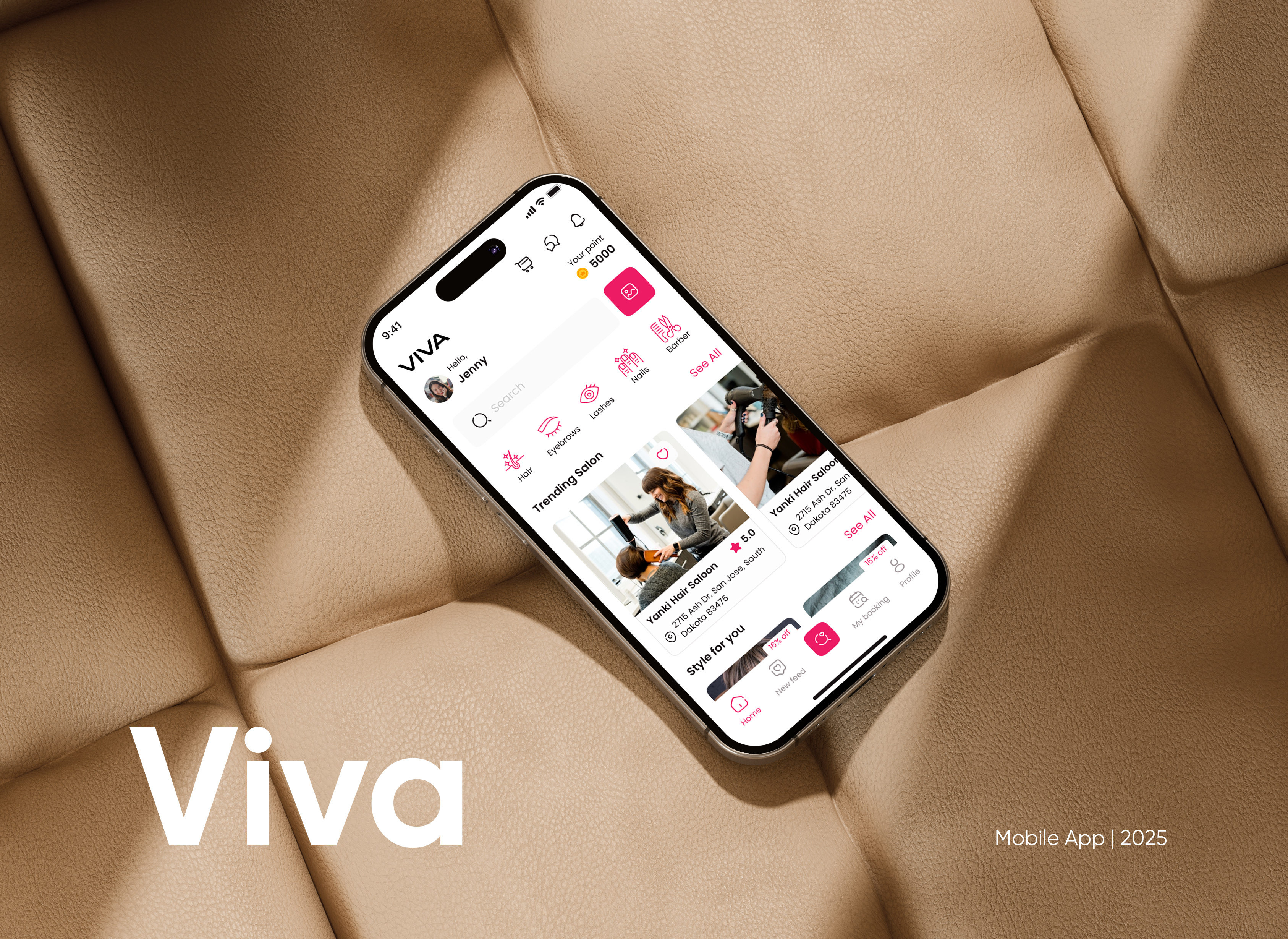 VIVA - Beauty booking platform - UX UI design beauty salon booking app design salon booking app ui ui design ui website design user experience design user interface design ux design website design