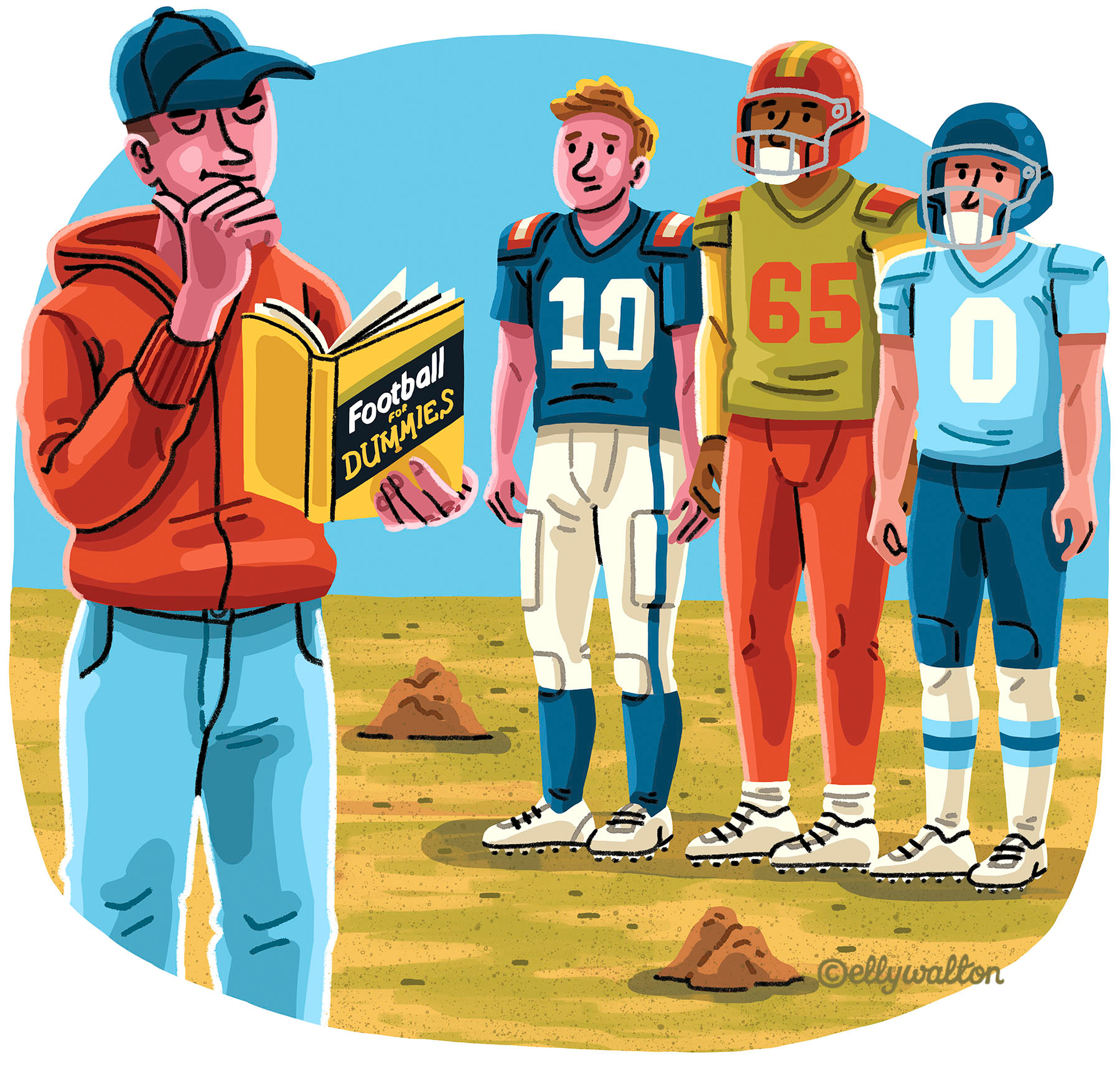 Spot lllustration: Texas Coop Power Magazine adobe photoshop drawing editorial editorial illustration football illustration hand drawn illustration illustrator magazine magazine illustration spot illustration