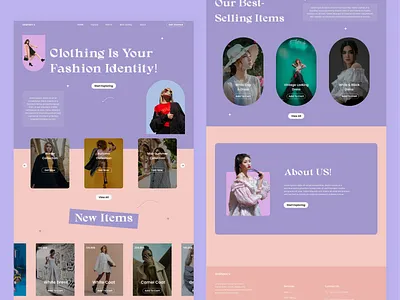 eCommerce - Women Clothing Brand Website brand website branding clothing brand clothing company clothing website design e commerce fashion homepage landing page minimal modern product style ui ui ux ux web web design webdesign