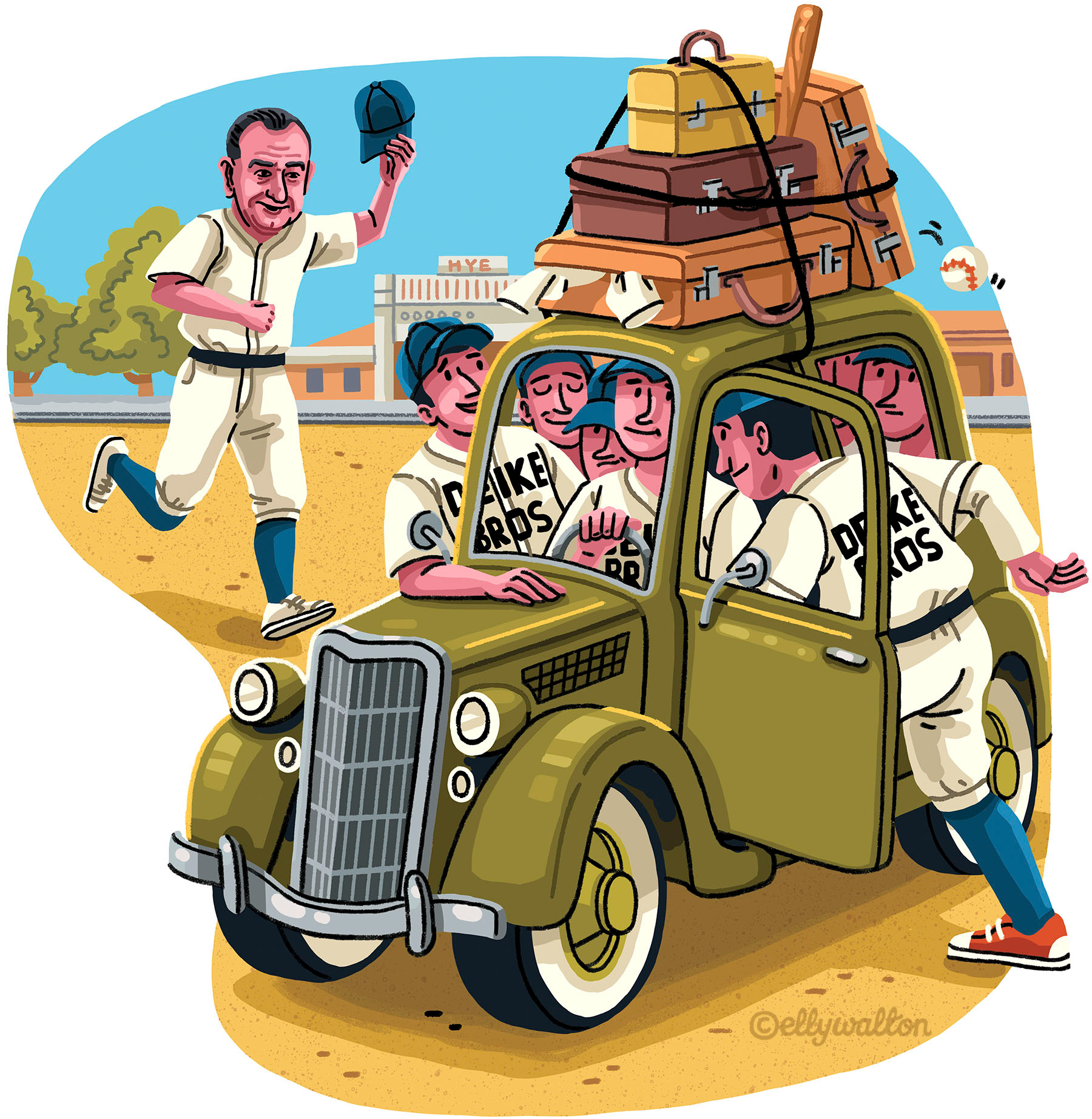 Spot Illustration: Texas Coop Power magazine adobe photoshop car illustration drawing editorial editorial illustration hand drawn illustration magazine magazine illustration spot illustration