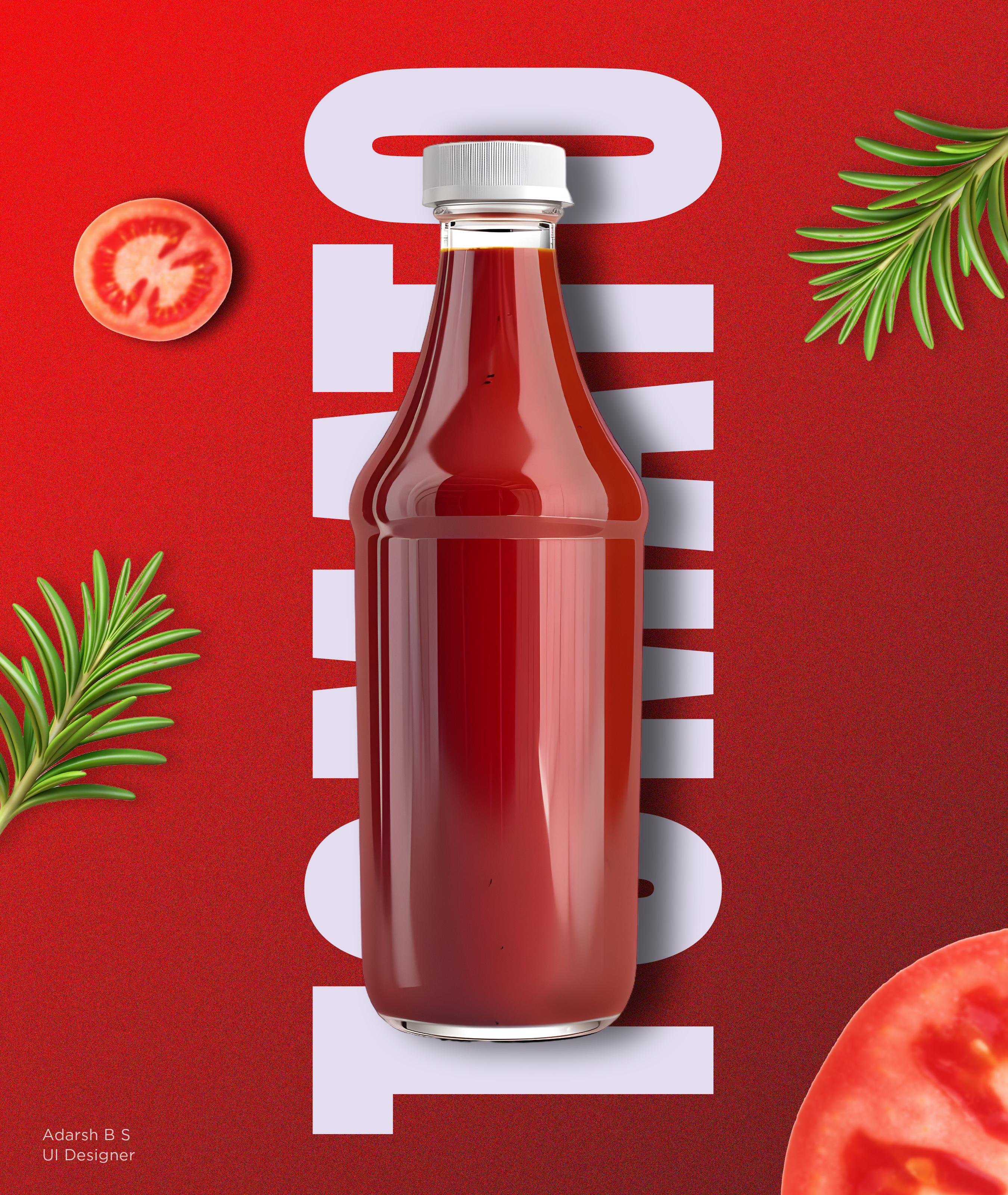 Tomato Sauce Product Concept branding design design inspiration food design graphic design photoshop product design tomato sauce design visual design