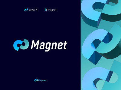 magnet logo brand branding design graphic design logo