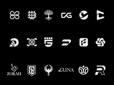 Logo Marks - Available for Sale flat logo logo design logo for sale logo icons logo layouts logo marks logo pack logo symbols logos
