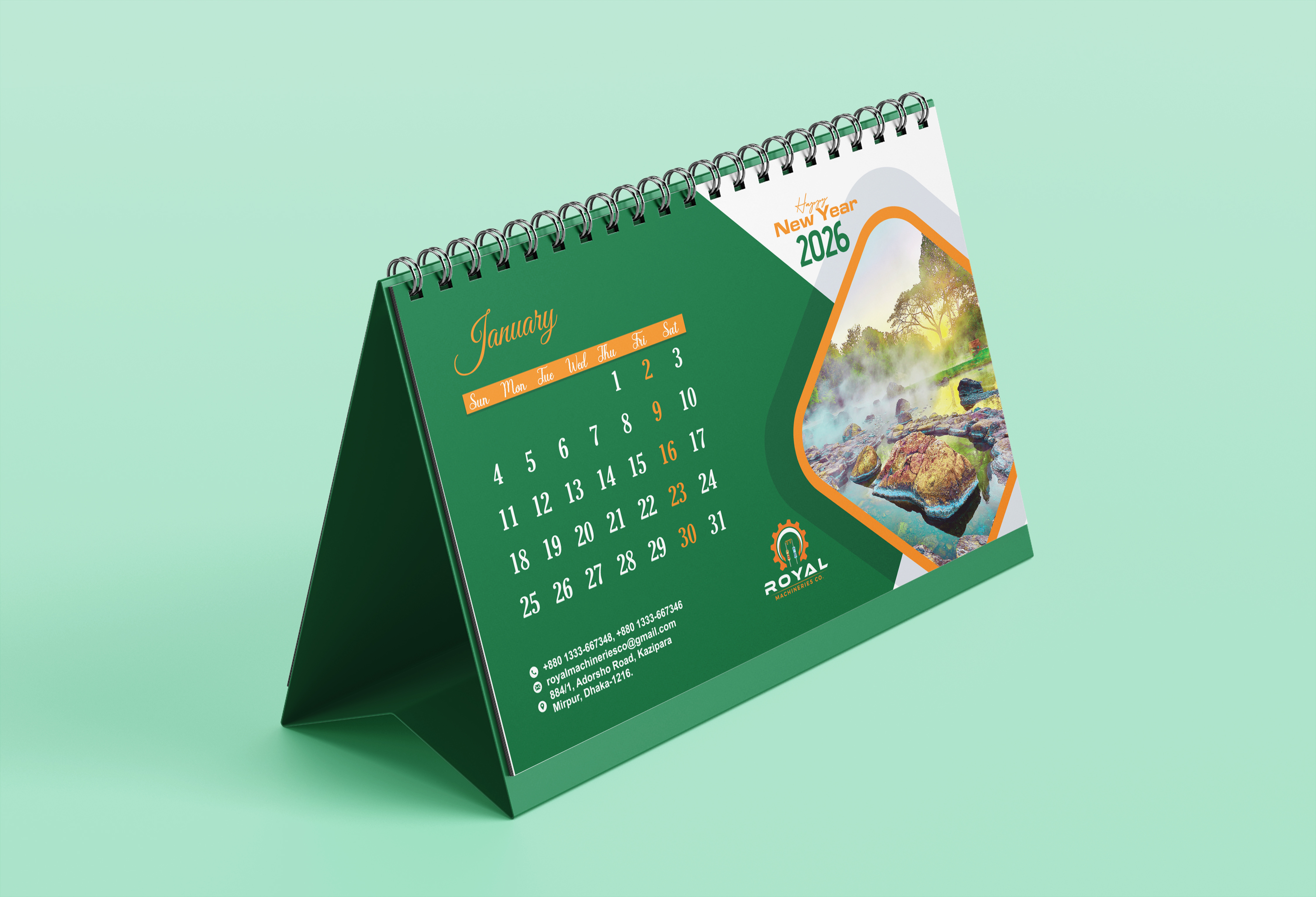 Desk Calendar Design advertising animation brand identity branding design designer desk calendar design graphic design graphic designer logo logo design motion graphics new year new year 2026 social media post