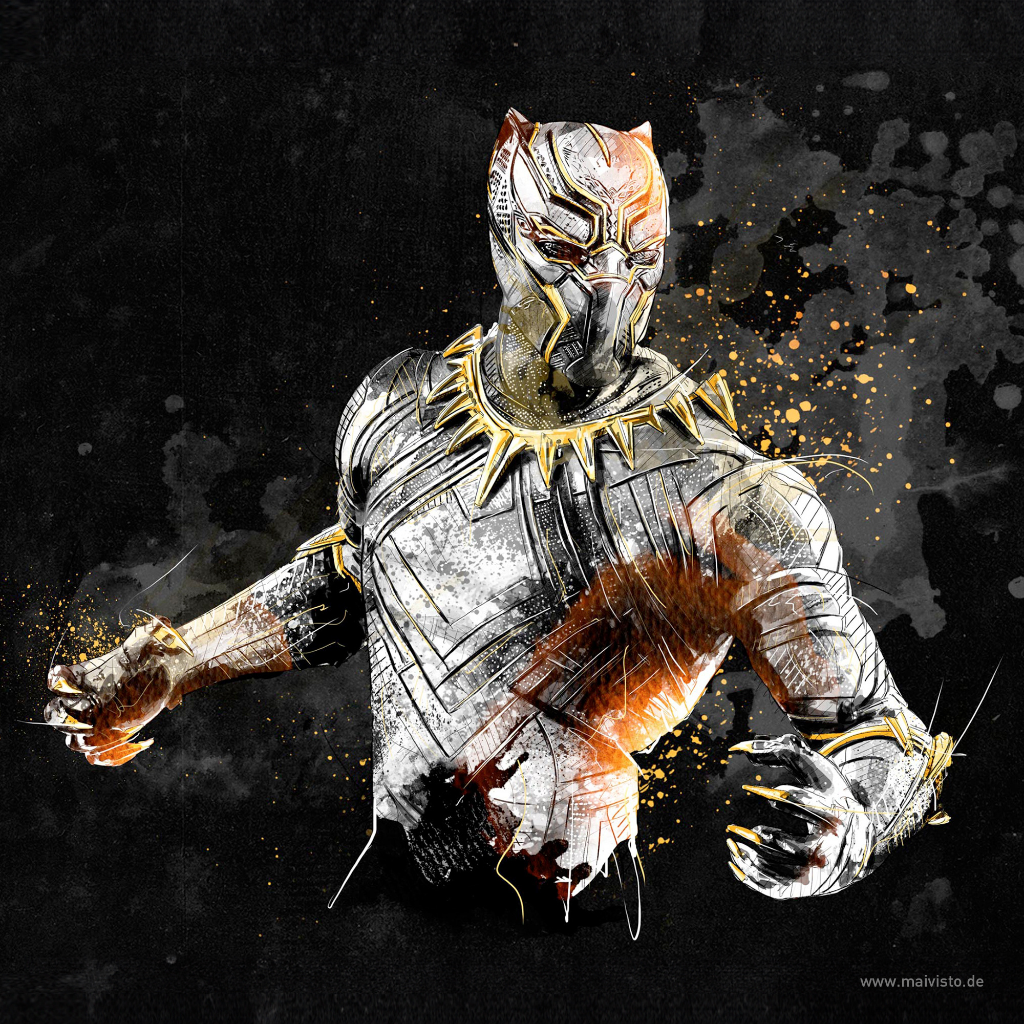 Example of Black Panther — Marvel Illustration