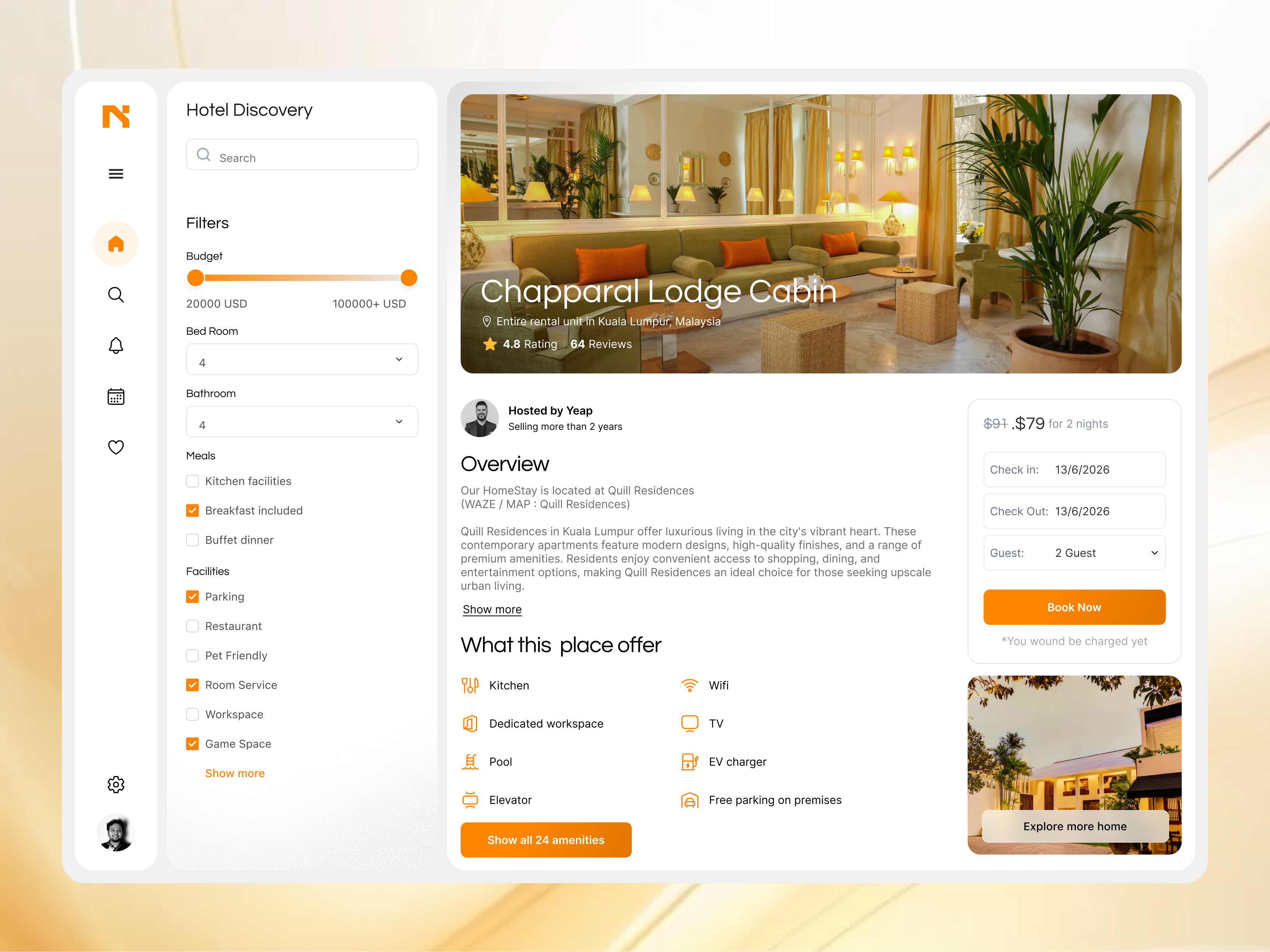 Hotel Booking Dashboard UI UX Design booking booking dashboard booking platform clean dashboard dashboard ui hotel hotel booking hotel dashboard luxury hotel management dashboard modern product design service ui ui design uiux design user interface web app web dashboard