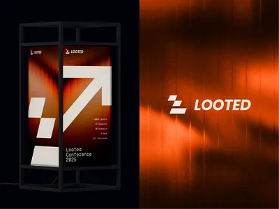Looted - Logo Design & Brand Identity branding design game gamebling graphic design logo ui uiux web web3