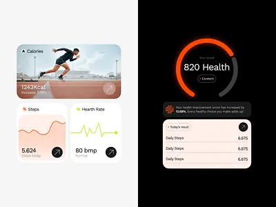 Health Mobile App Components - Vitalis app components mobile ui ux