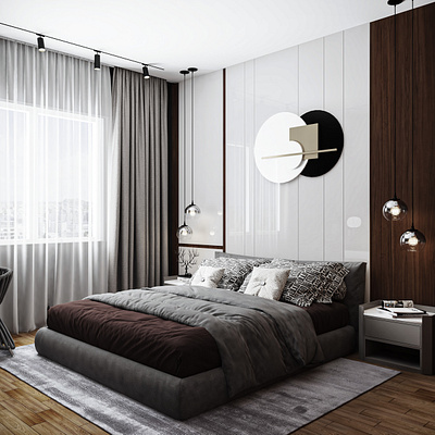 Modern Bedroom Design 3d 3ds max architectural visualization archviz interior design photoshop vray