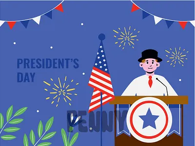 A Man Standing at a Podium with a Microphone america american background candidate celebration concept day democracy election event figure freedom government nation national patriotic politics president us usa