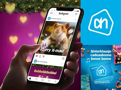 Albert Heijn - Social Media Graphic Designs ah albert heijn belgie bonusvoordeel boodschappen de warmste week graphic design groceries hamsteren instagram instagram designs instagram social posts sinterklaas social feeds social posts soepchalet supermarket