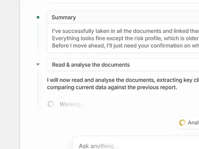 agent execution agent ai timeline changelog design system feed timeline ui ux