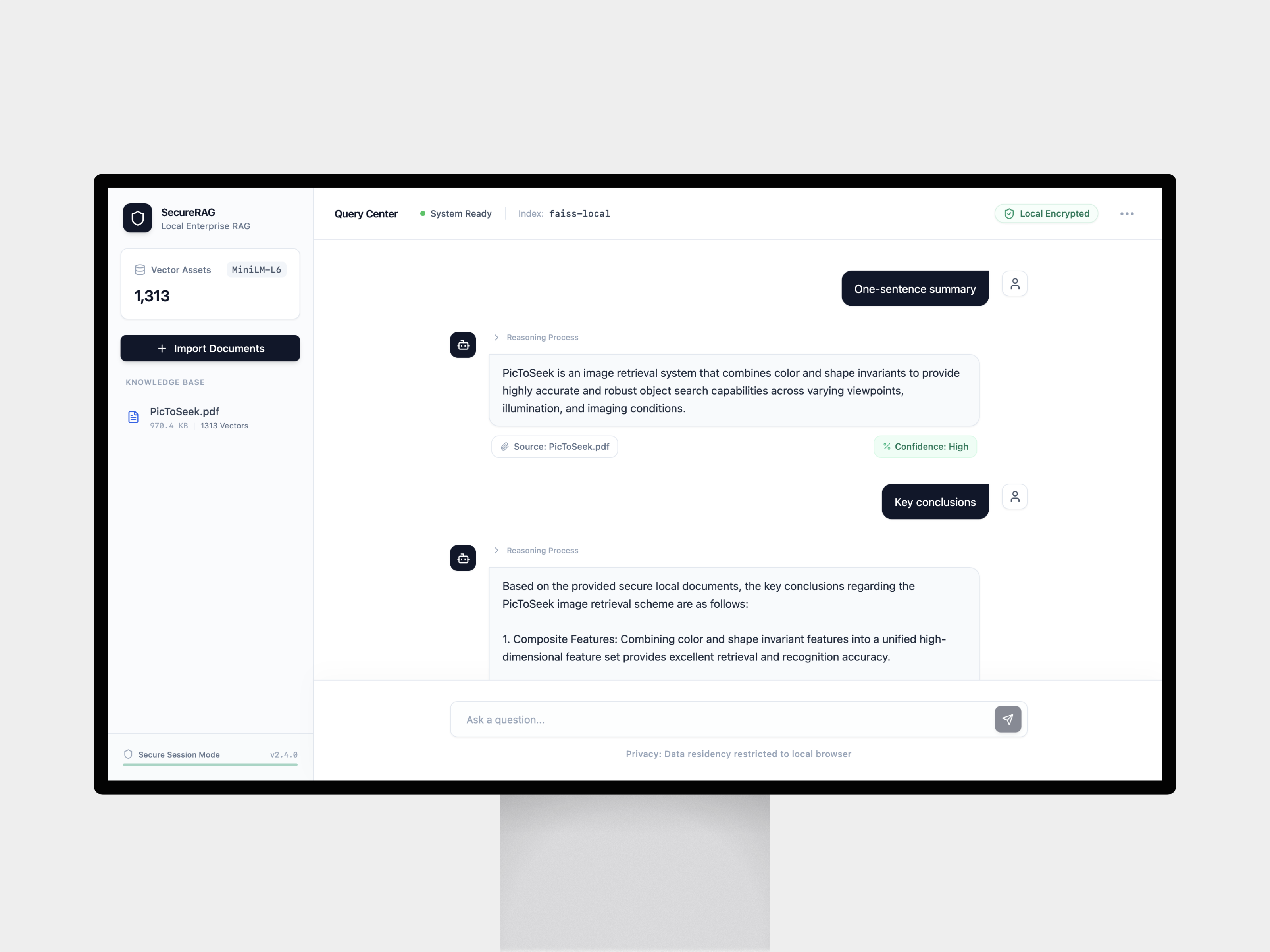 Example of Secure Rag — On Prem Ai Document Q&A Demo