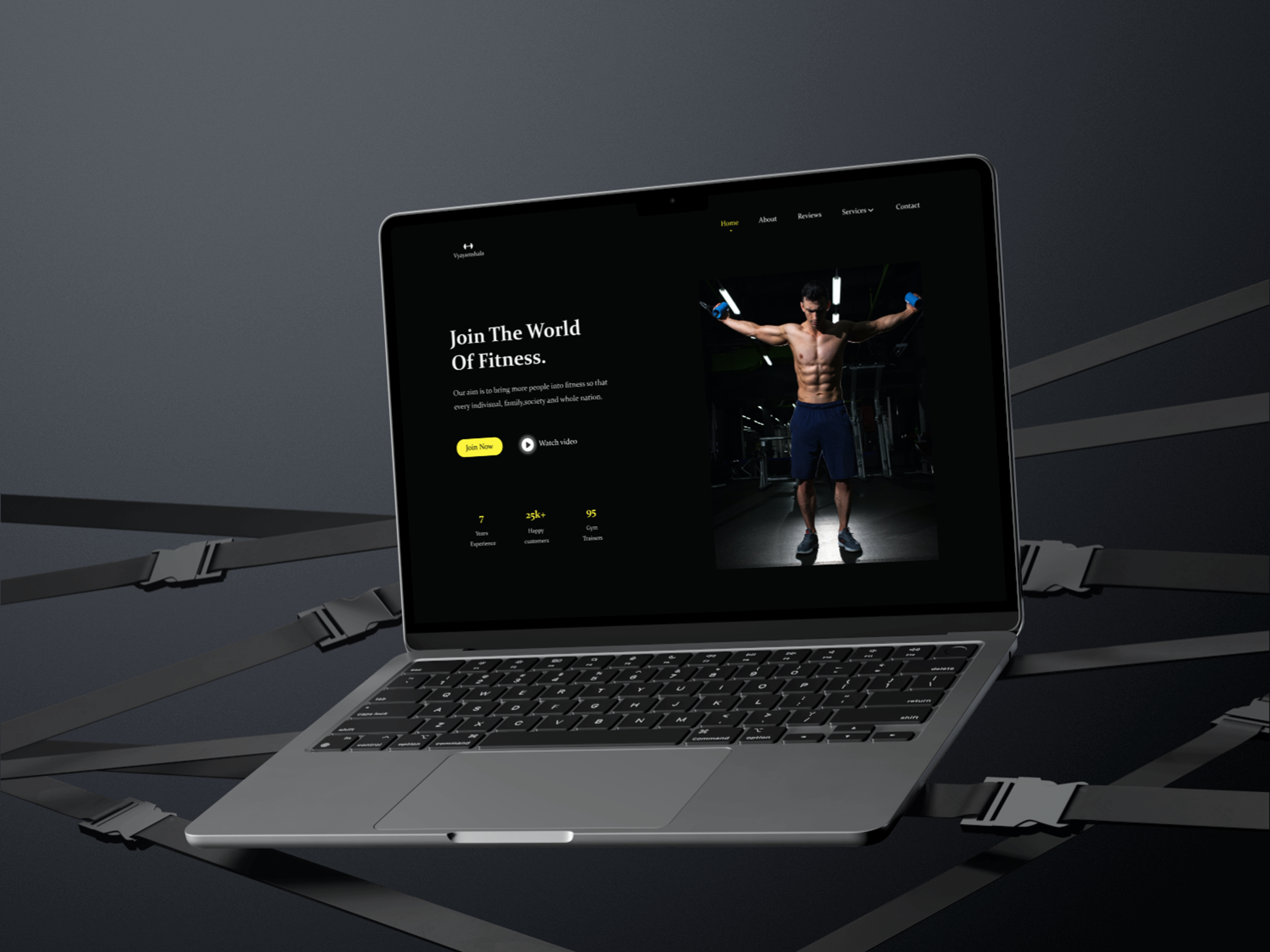 Luxury Fitness Website UI — Elite Gym & Training Experience darkui dribbble figmadesign fitnesslandingpage fitnessui frontenddesign gymbranding gymui gymwebsite healthtech landingpagedesign luxuryui modernweb responsiveui sportsbranding trainerwebsite uiux uxdesign webdesign wellnessdesign