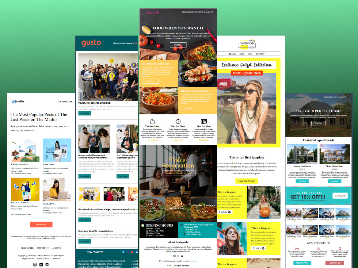 HTML Email Templates branding design email email design email newsletter email template graphic design klaviyo