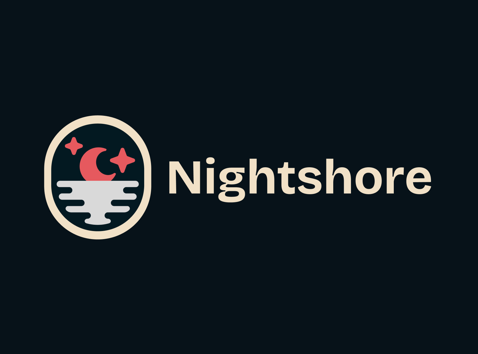 NightShore branding design graphic design illustration illustrator logo minimal moon nightshore sea star sunset