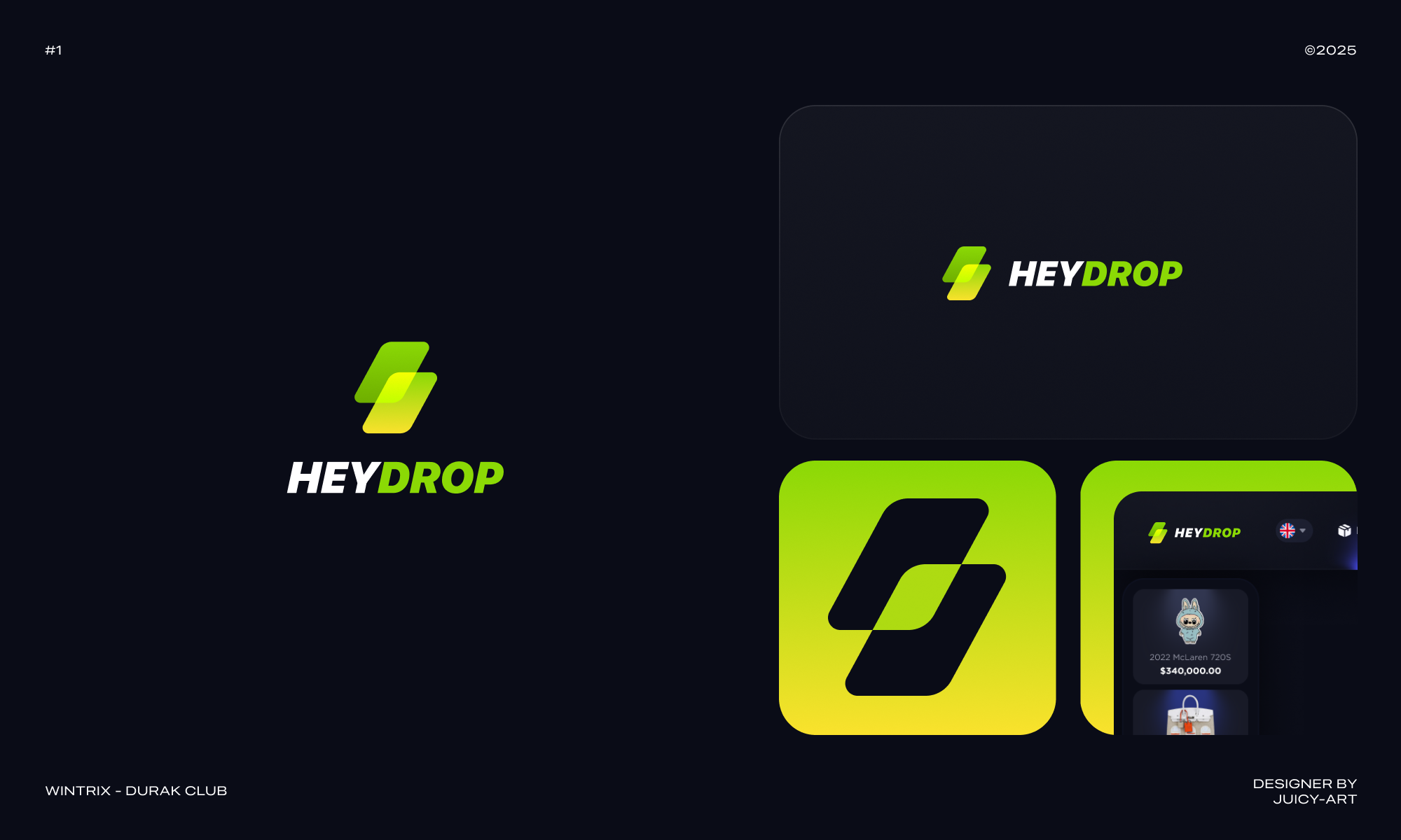 Logo: HeyDrop battle boxes branding gambling game heydrop illustration juicyart logo open pack open packs