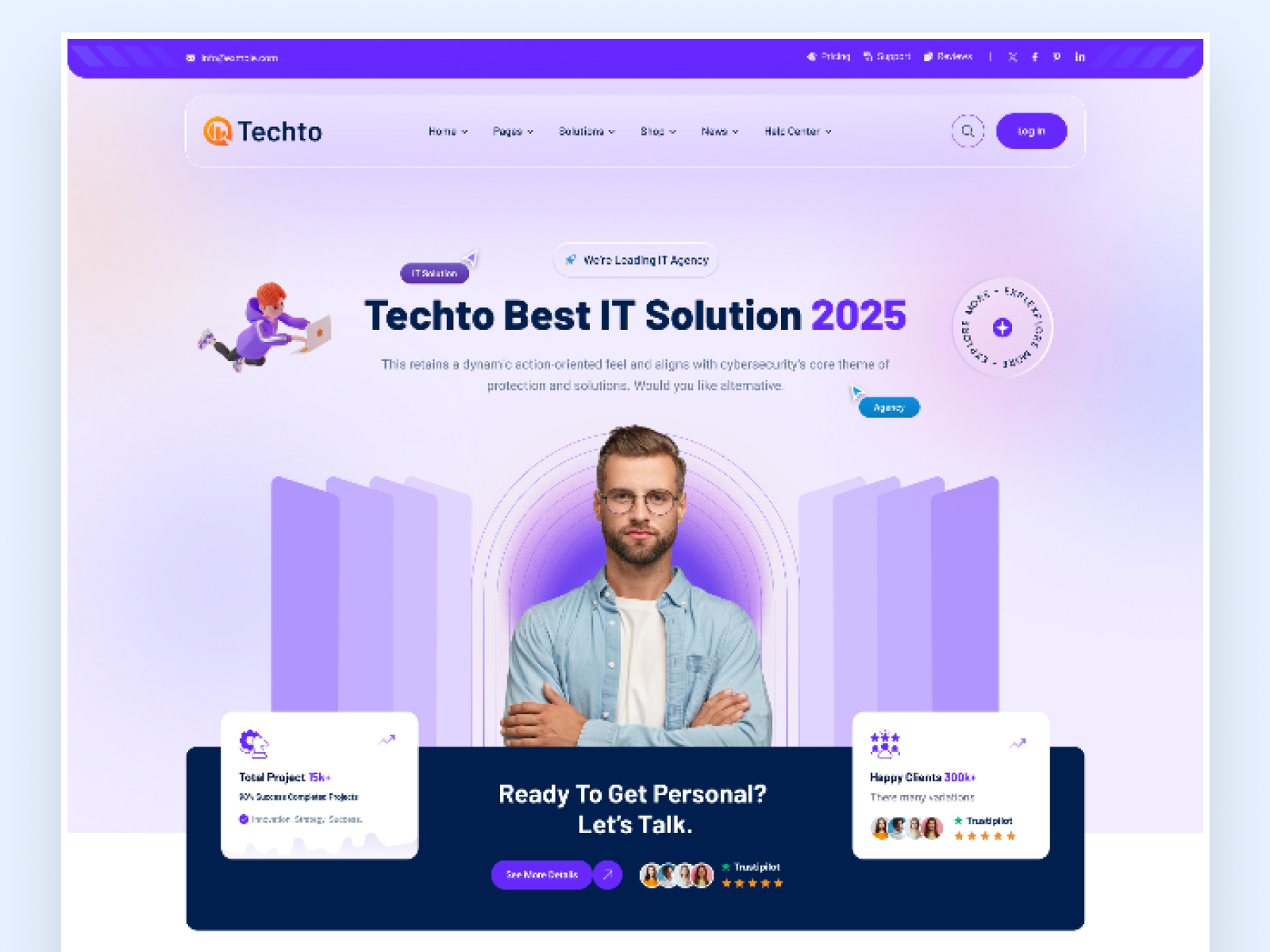Responsive IT Service Website UI/UX Design agency ai ai chatbot chatgpt creative design gemeni it it agency it business it company it services it solutions it tech it technology marketing modran product design solutions tech technology