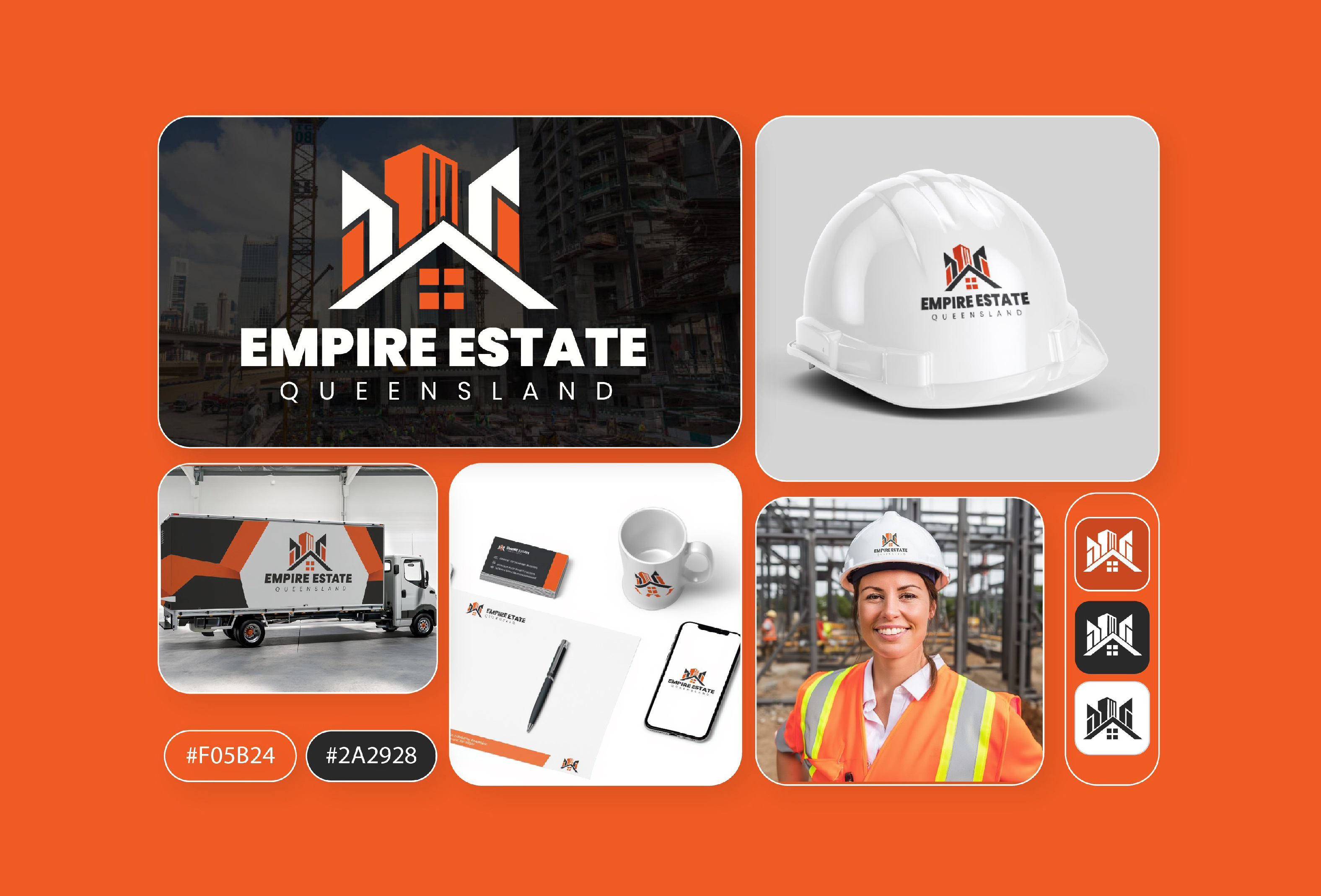 Empire Estate Queensland – Powerful Brand Identity boldlogodesign brandidentity branding constructionbranding corporatebranding design graphic design graphixcarry logo logodesign minimalbranding modernlogo mustakimahmedrezwan powerfulbranding realestatelogo