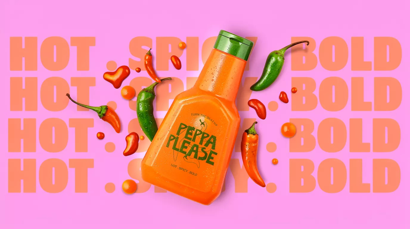 PEPPA PLEASE - Hot Sauce Brand branding graphic design logo