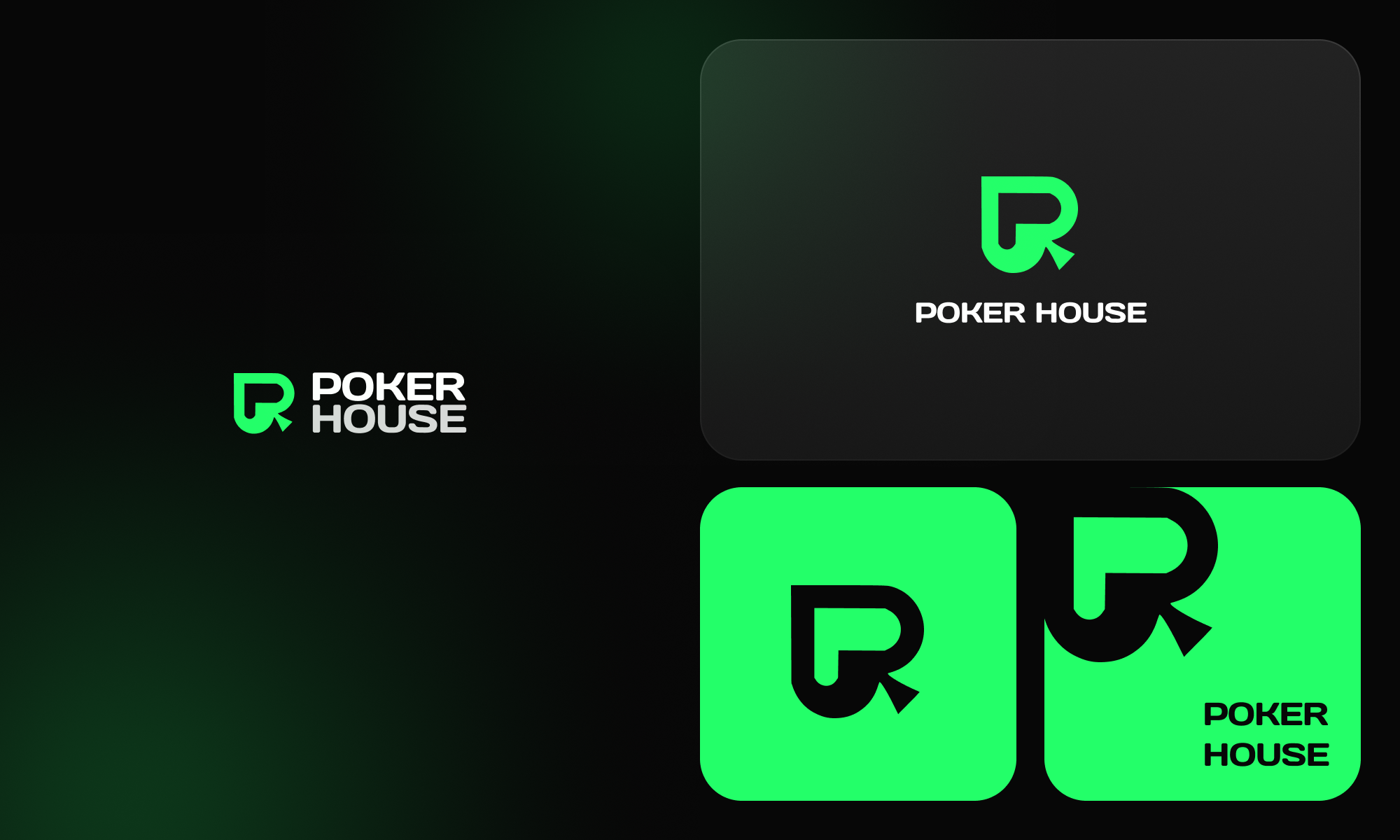 Logo: Poker House branding casino design gambling game illustration juicyart logo logotype poker poker dom poker house