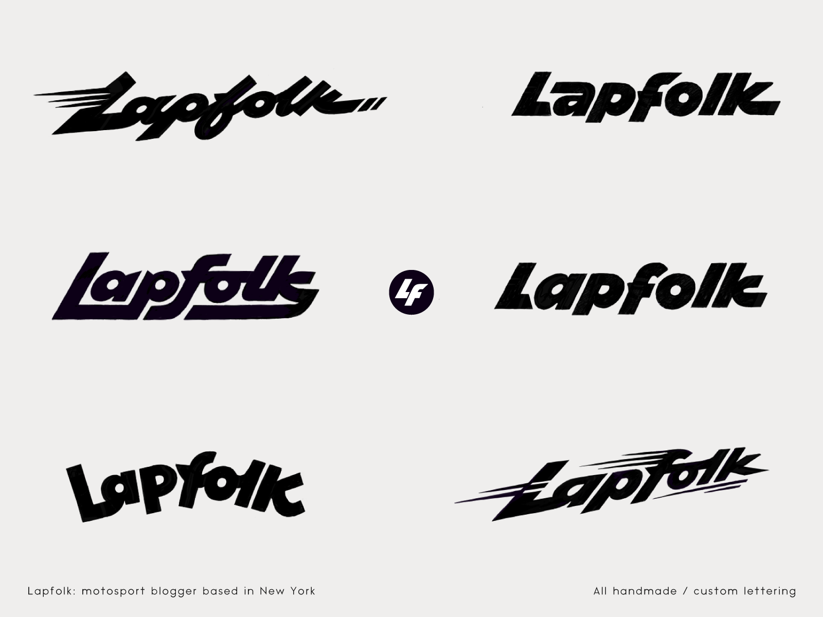Example of Lapfolk: logo process
