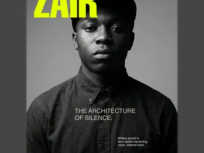 ZAIR - The Monochrome Sessions (Editorial Posters) art directed branding design editorial design editorial layout graphic design grid line minimalism poster tipography