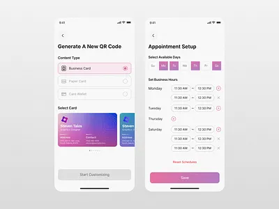 Business management & networking platform design. app design product design ui design