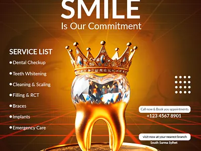 Dental Clinic social media post design ads branding clean typography creativedesign dental care dental flyer design designinspiration graphic design graphicdesign graphicdesigner illustration logo medical social media banner motion graphics post posterdesign template tooth ui