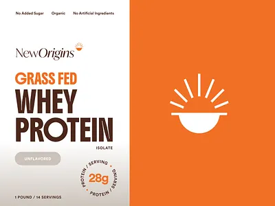 NewOrigins - Organic Supplements Logo + Packaging Design #2 abstract logo logo design modern protein protein packaging proteins supplement supplement packaging supplements whey whey packaging whey protein