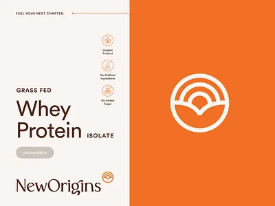NewOrigins - Organic Supplements Logo + Packaging Design #3 abstract logo logo design modern protein protein packaging proteins supplement supplement packaging supplements whey whey packaging whey protein