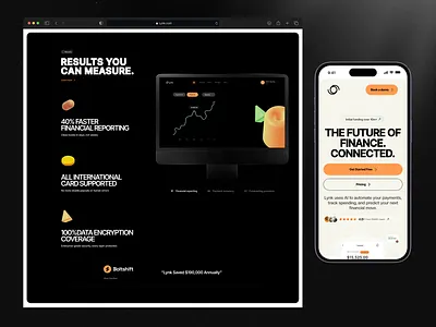 Snippet of Fintech Solution Website dashboardui financeapp fintech fintechsaas fintechsolutions uiuxdesign